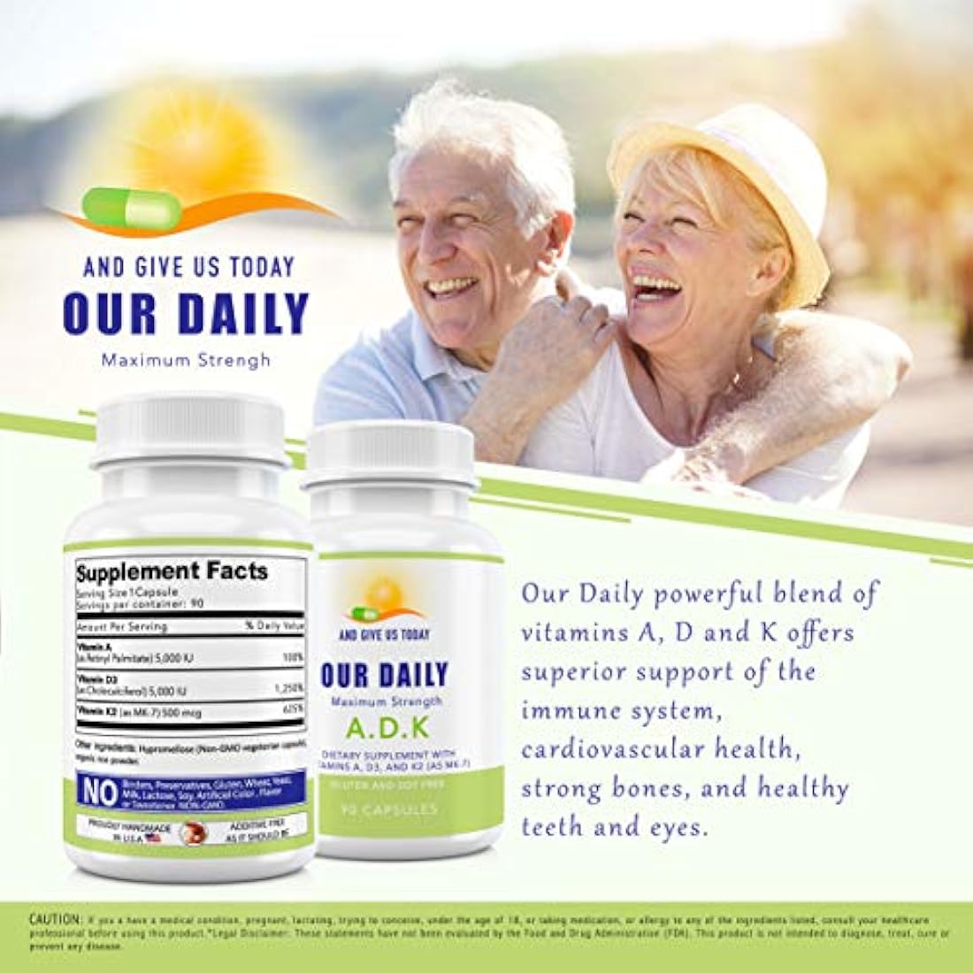 90 Cápsulas de suplemento vitaminico - Our Daily Vites