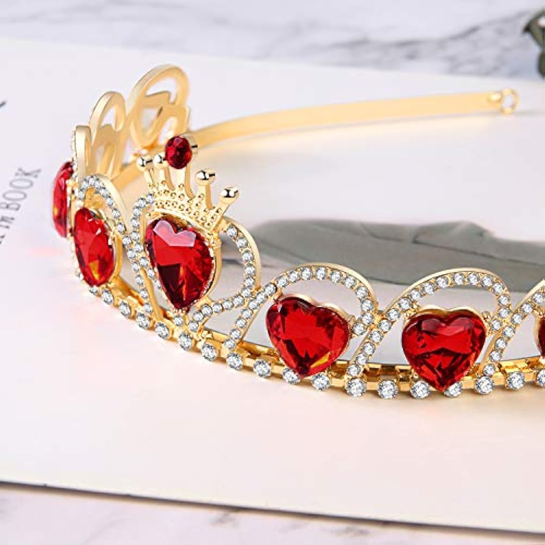 Tiara de corazón rojo Descendientes disfraz tocado reina