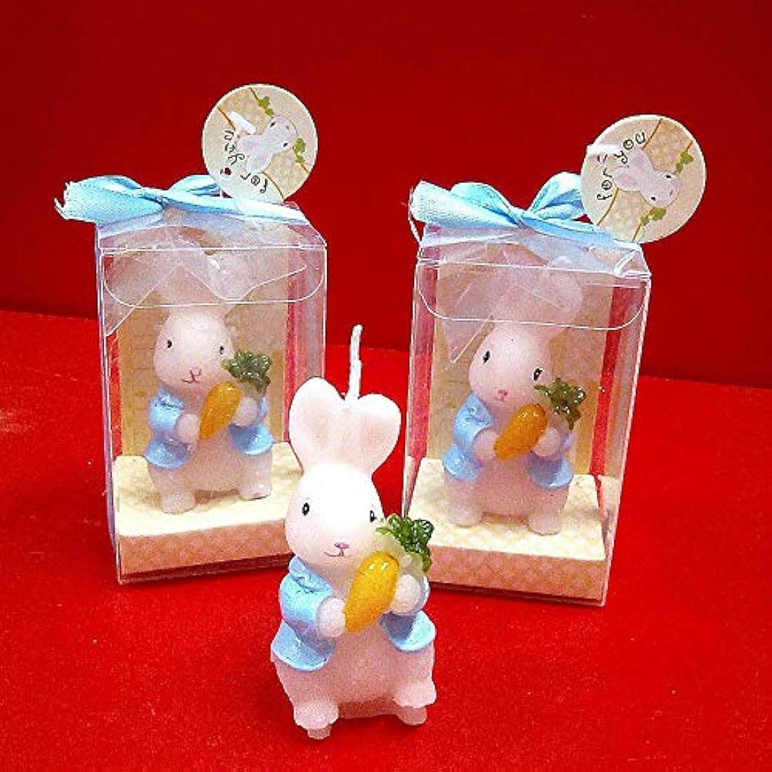 Molde 3D de conejo con zanahoria de silicona para velas