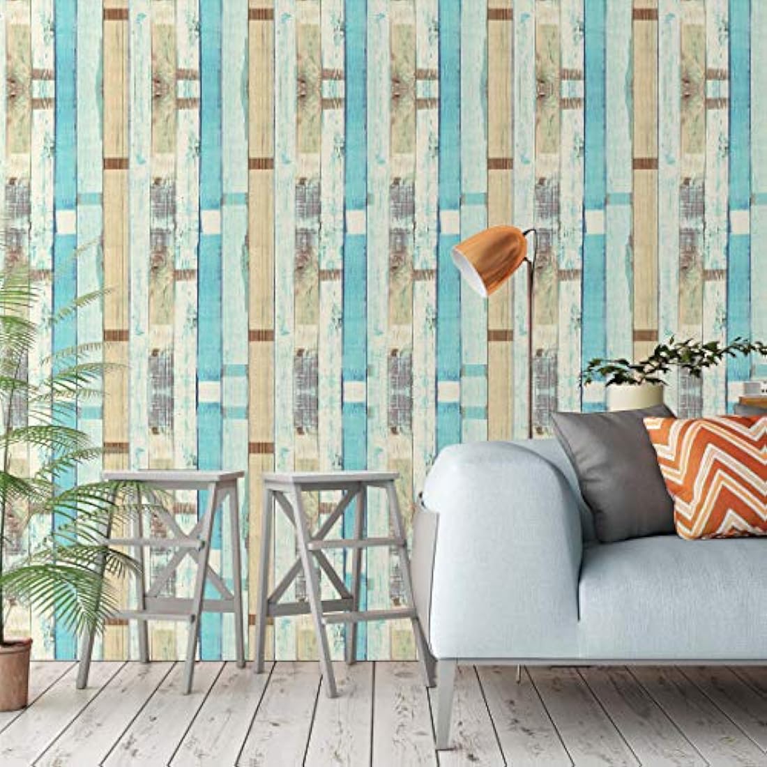 Papel tapiz para paredes, con diseño y textura de madera