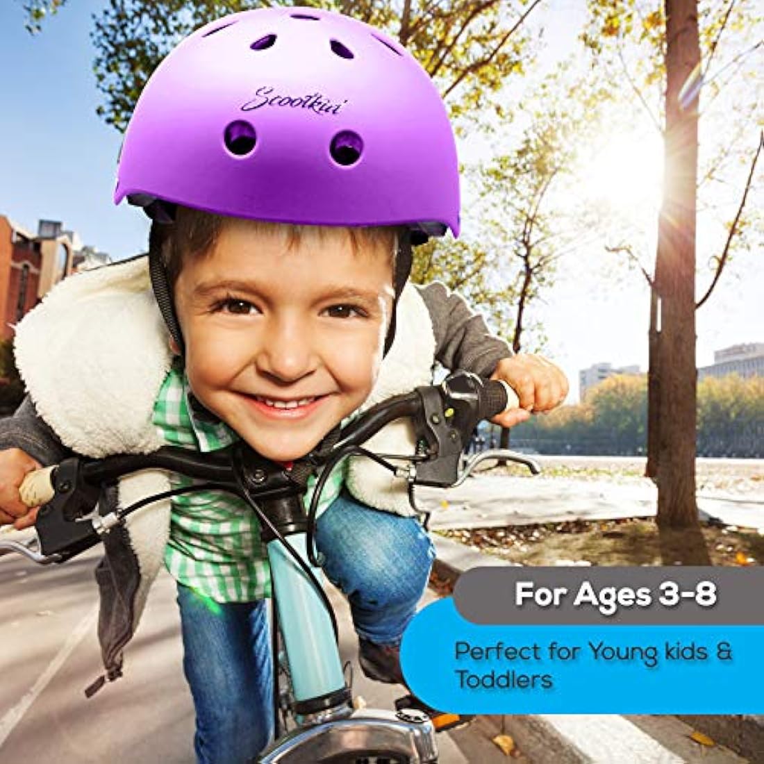 Casco deportivo para bicicleta violeta HURTLE HURHLP24