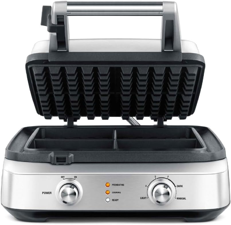 Waffle Maker Breville 4 Rebanadas, 12.25x12.25x5.75 Pulgadas
