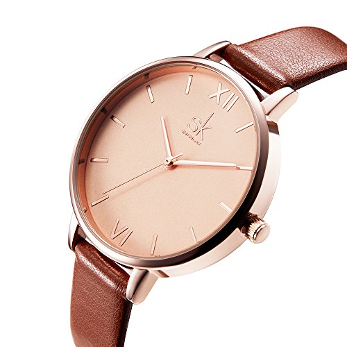 Reloj de pulsera para mujer Relogio Feminino / color Marrón