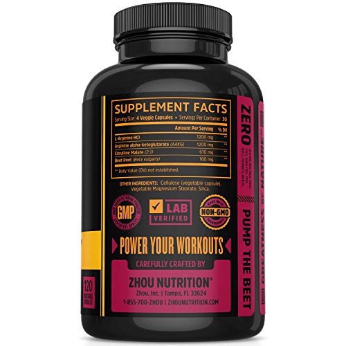 Óxido Nítrico con L Arginina, Malato de Citrulina