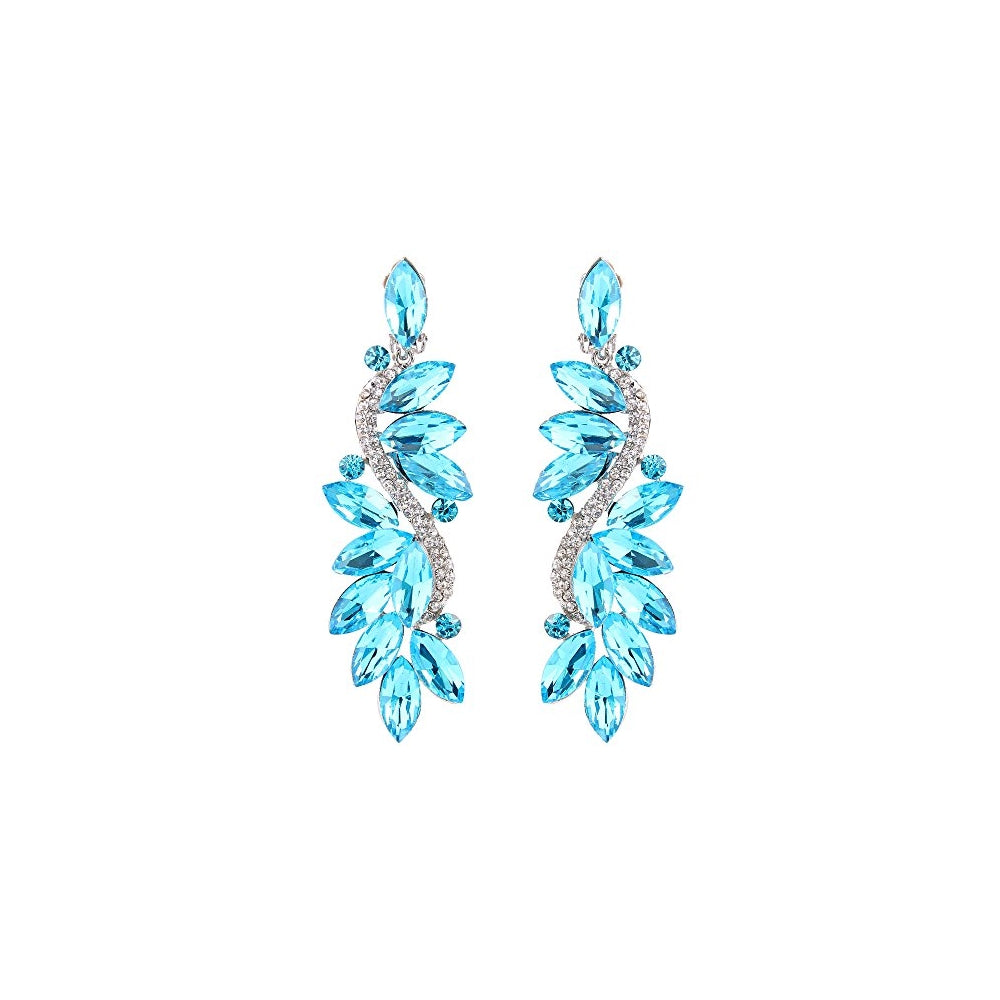 Aretes colgantes multi marqués con diseño de flores