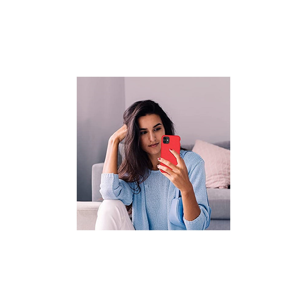 Fundas y Estuches para iPhone 11 silicona Rojo