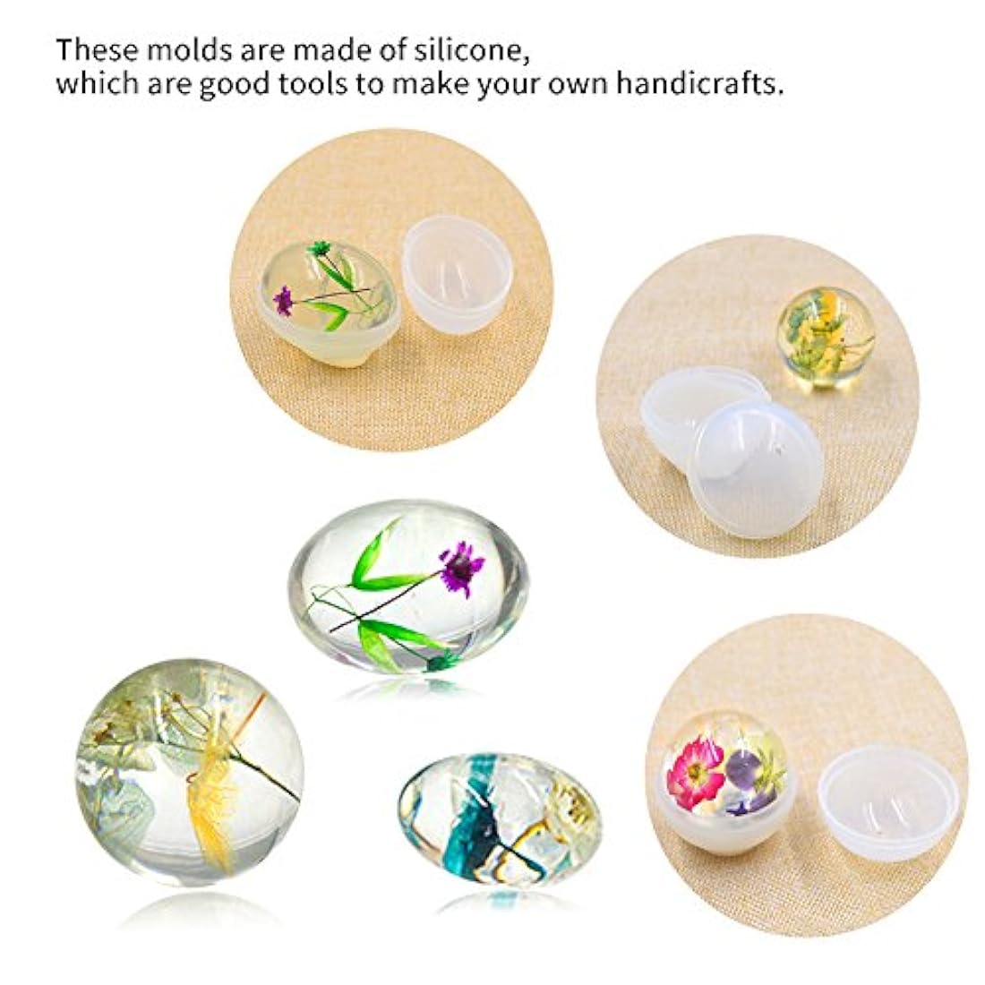 Molde de silicona de esfera