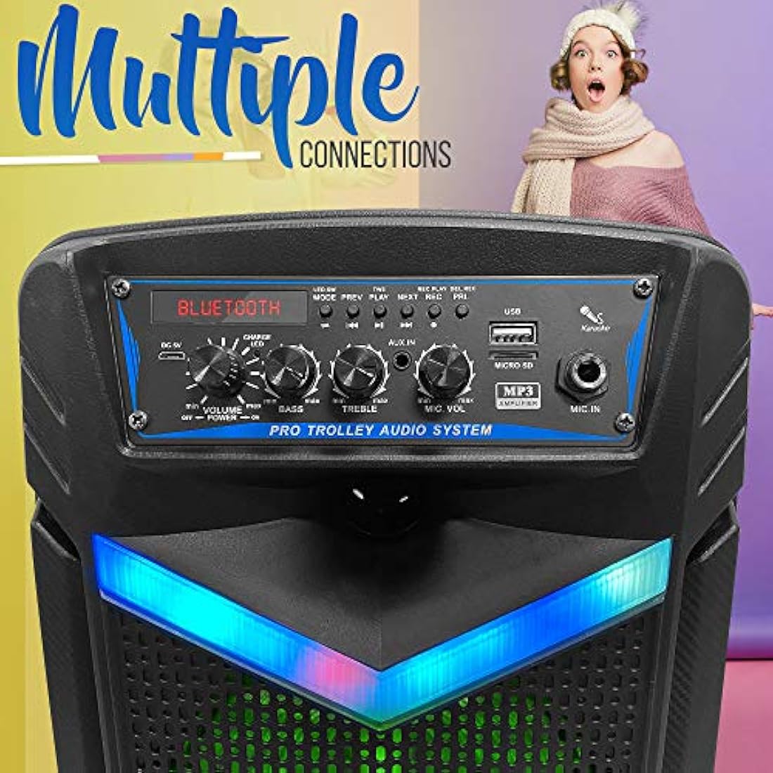 Parlantes Portátiles altavoces Bluetooth PYLE-PRO PPHP1242B