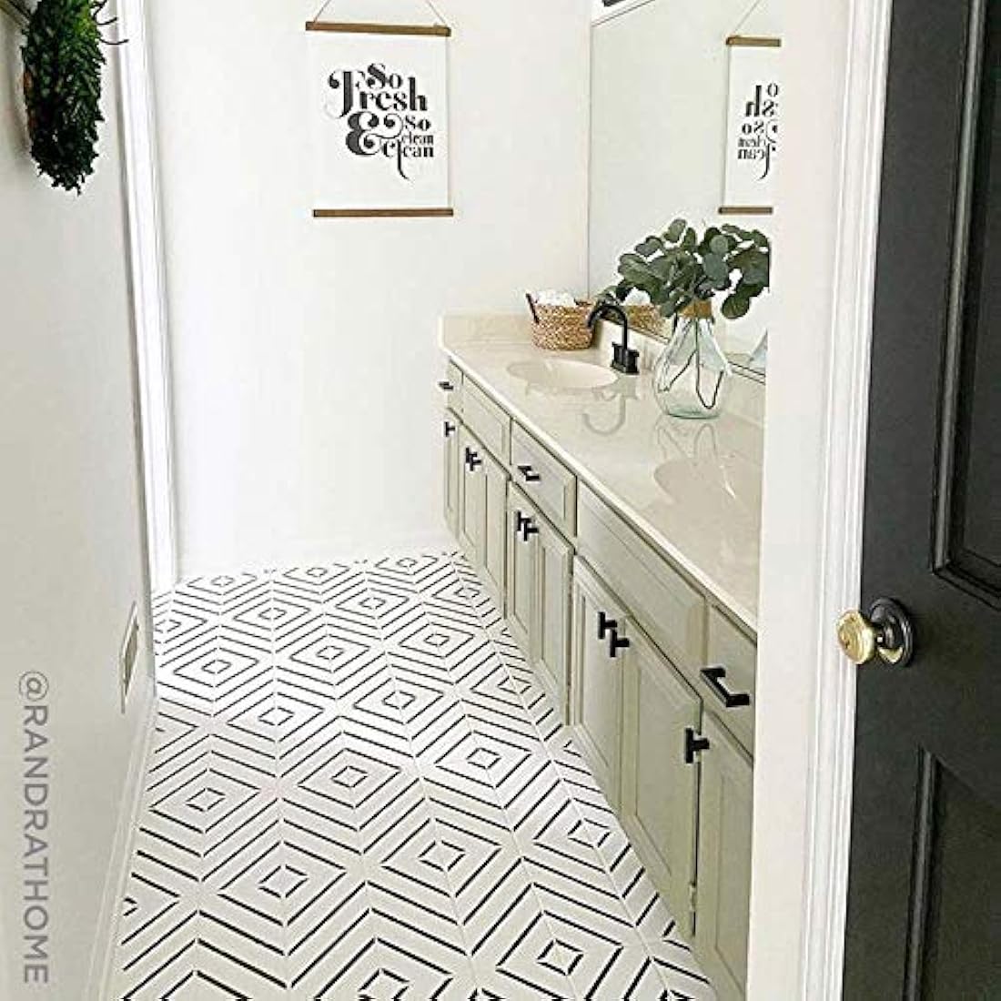 Plantilla de azulejos lineales diseño geométricos