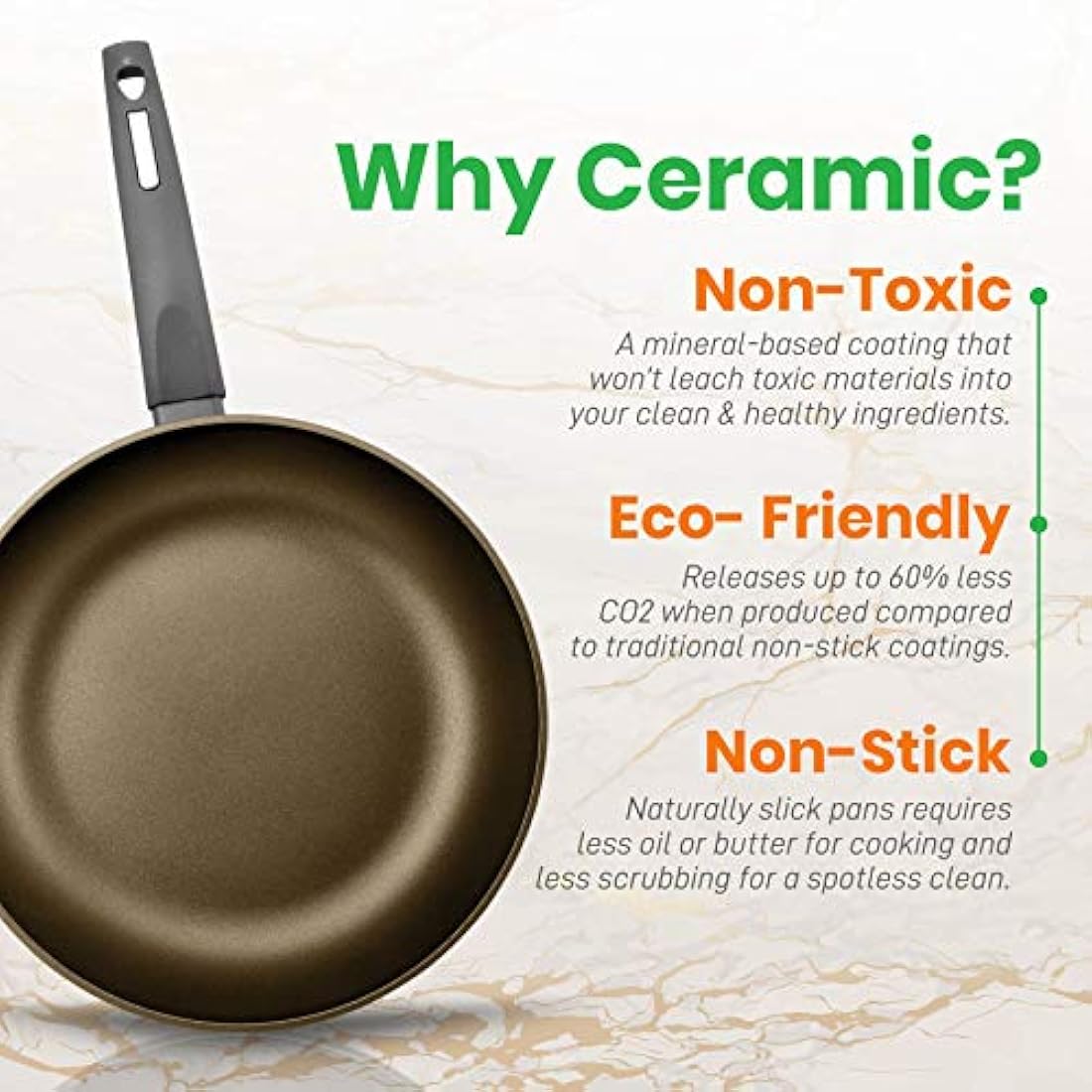 Sartenes Juego de 3 piezas antiadherentes NutriChef NCW12FP3