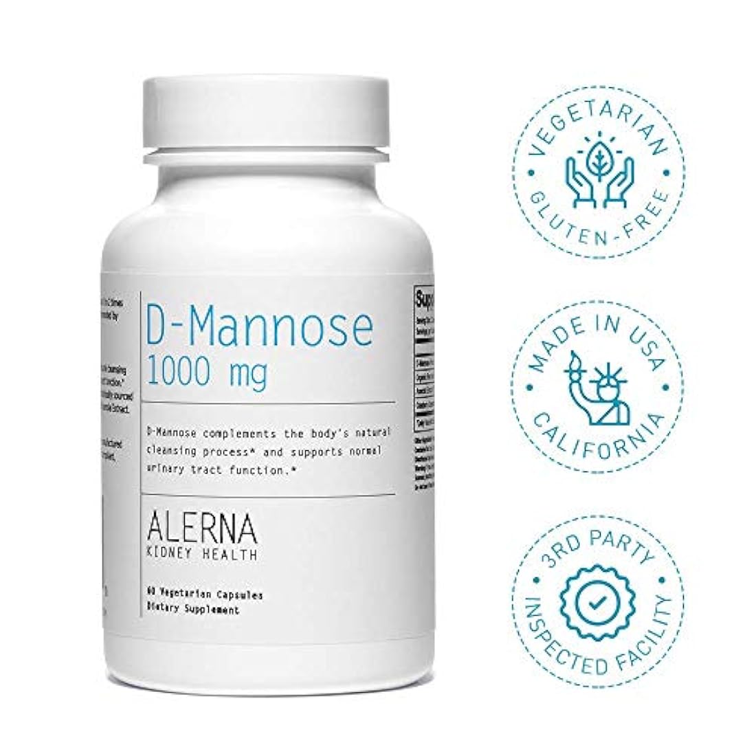 D-Manosa (1000mg), con concentrado de arándano y escaramujo