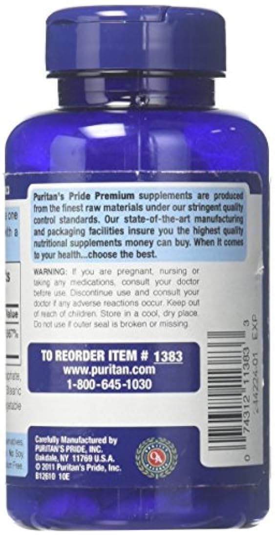 Puritan's Pride Orgullo Orgullo Orgánico Complejo de Estrés