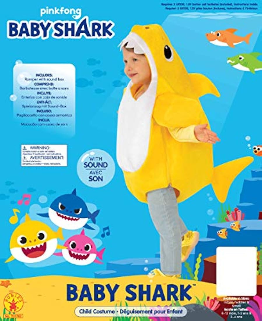 Disfraz de tiburón infantil con chip de sonido