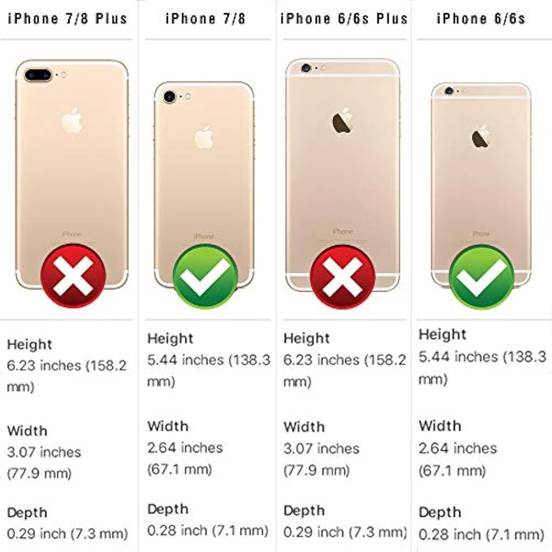 Carcasa para iPhone 7 y iPhone 8 con bloqueo