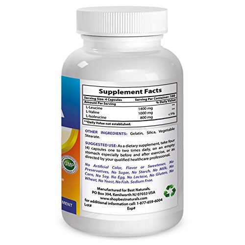 Best Naturals BCAA 3200 mg 400 cápsulas