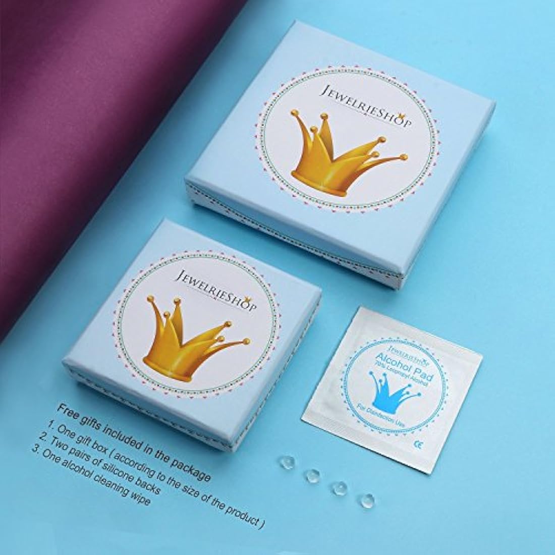 Pendientes de tuerca para mujer y niña, de acero inoxidable