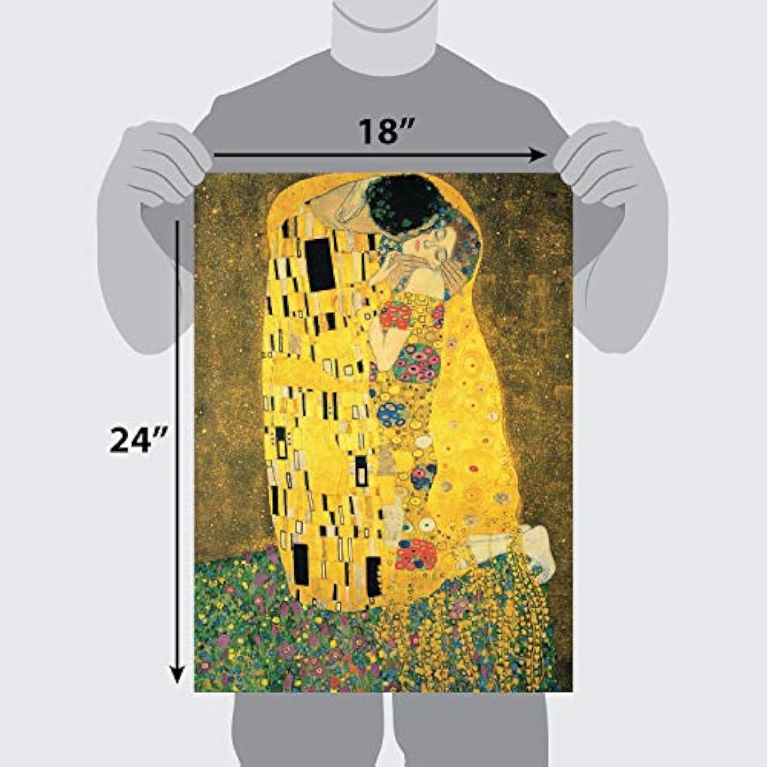 Poster laminado de The Kiss de Gustav Klimt