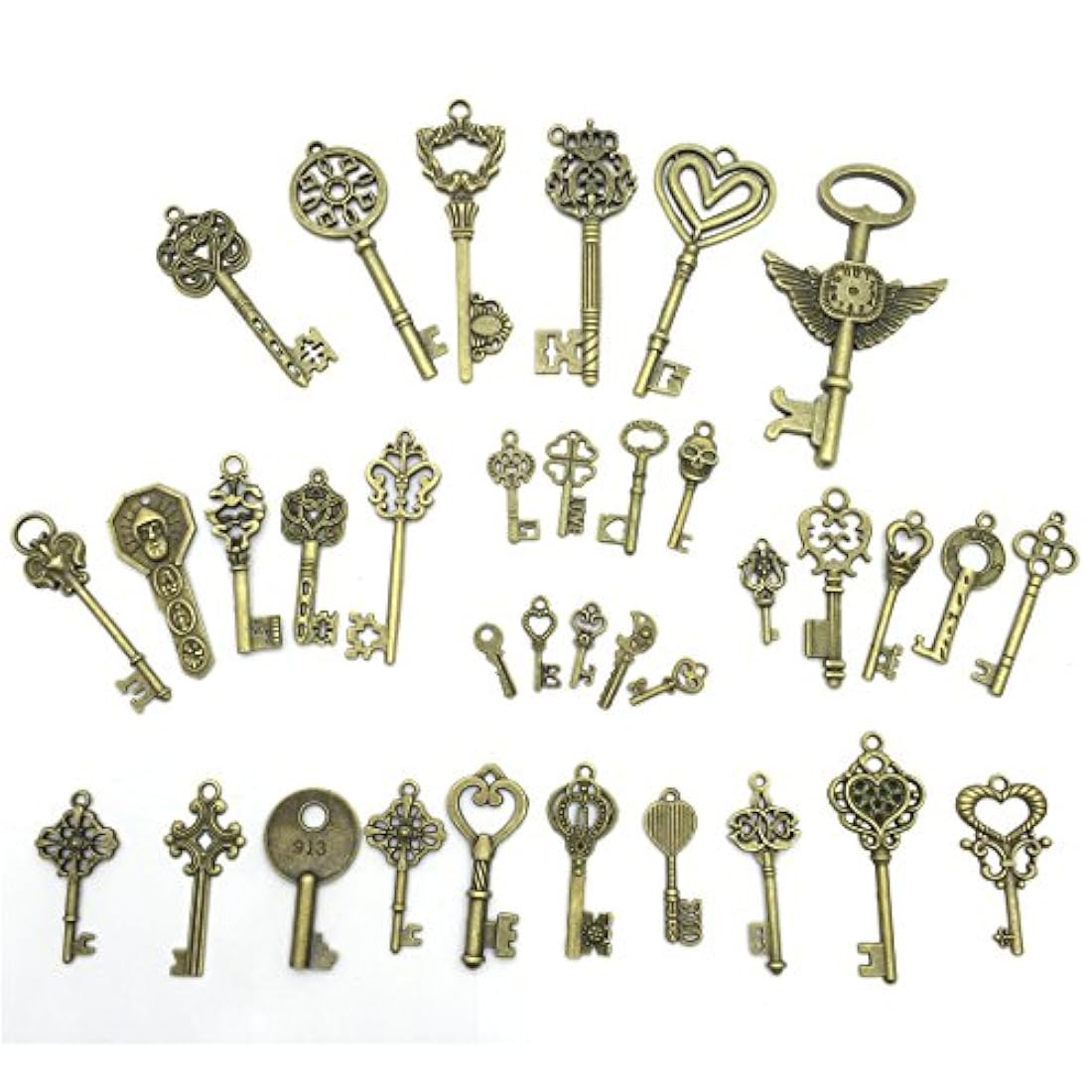 JIALEEY - Llaves de esqueleto vintage