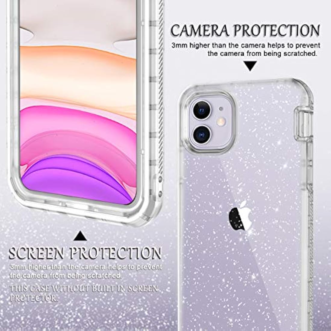 Carcasa para iPhone 11+protector de pantalla integrado