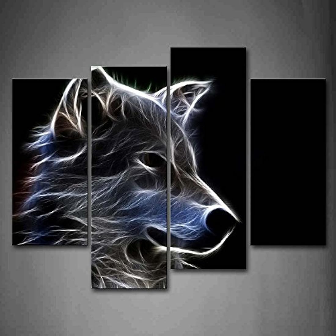 First Wall Art Lienzo decorativo diseño Lobo gris