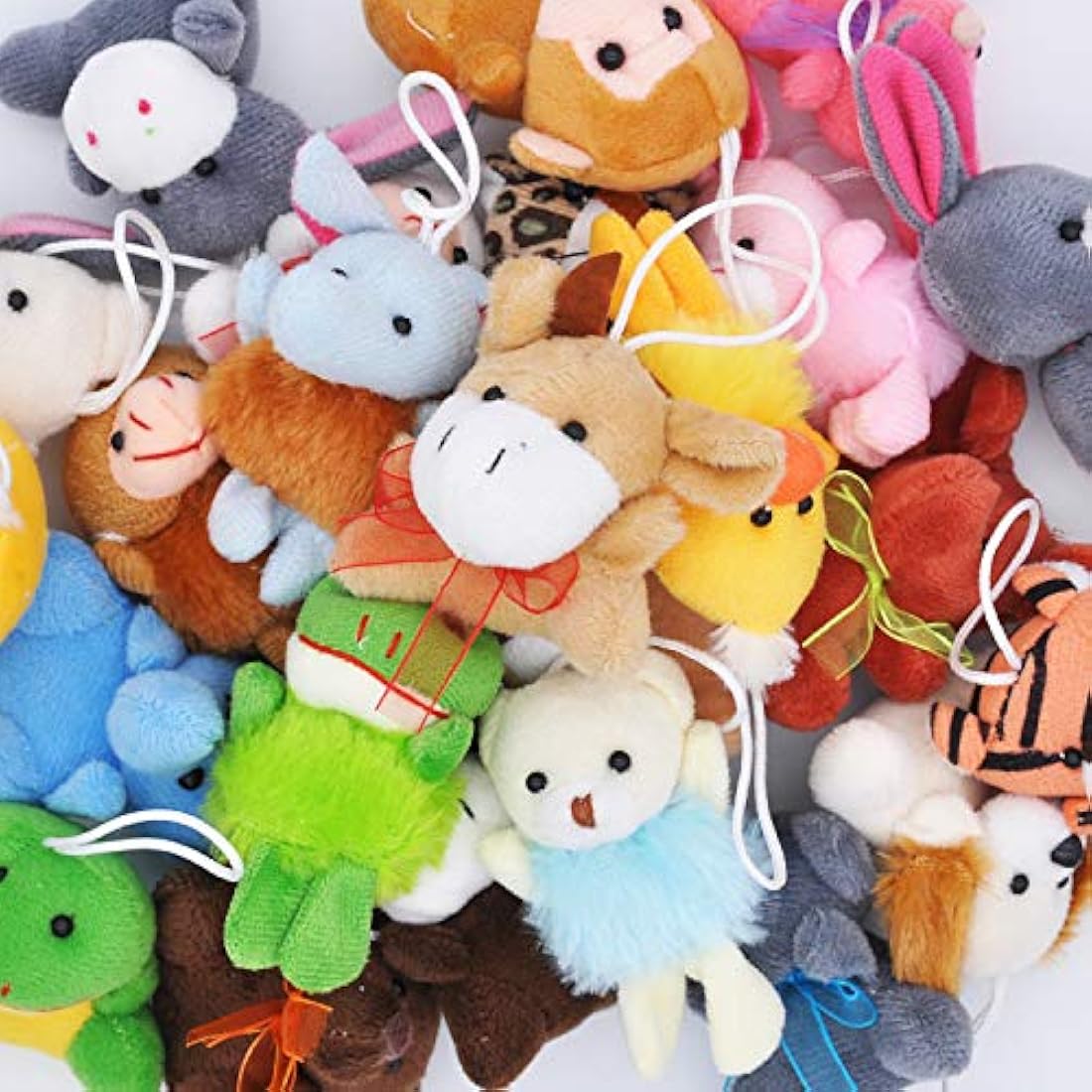 paquete de 24 mini animales de peluche surtidos