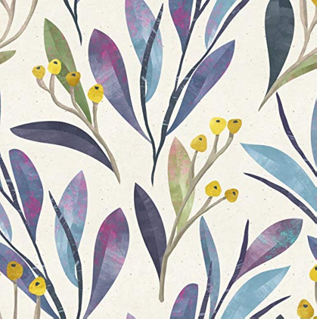 vinilo autoadhesivo para pared tipo botánica (17.7x98.4ft)