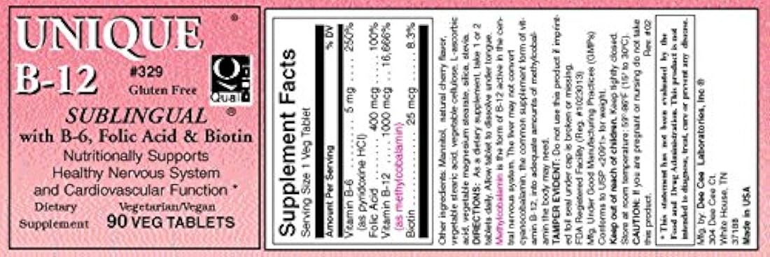 Exclusivo B-12 Sublingual B Vitamins 90 vegi Caps
