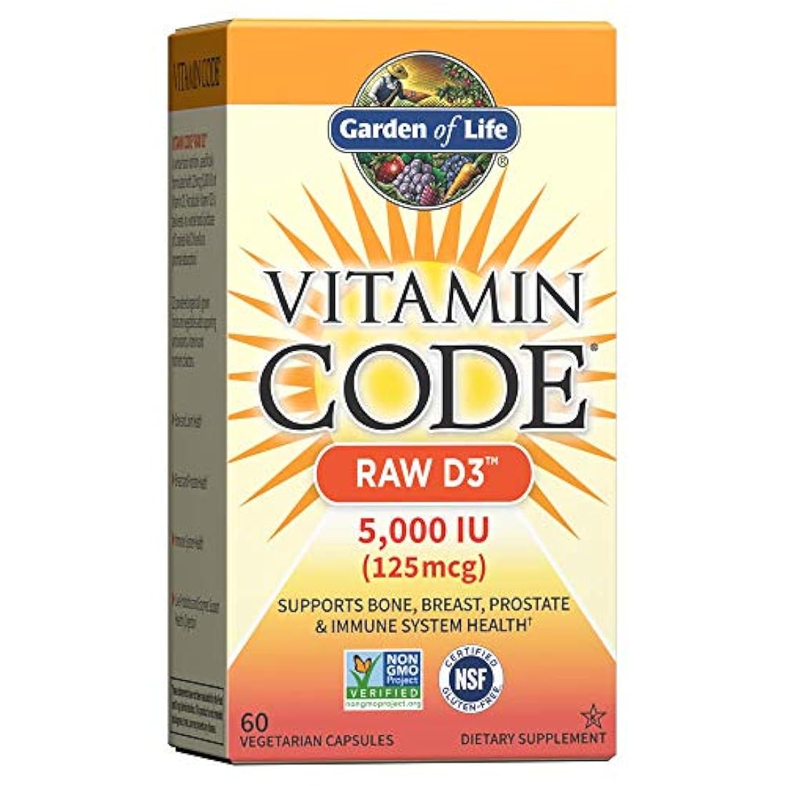 Vitamina Código de Alimentos enteros crudos D3 Suplemento
