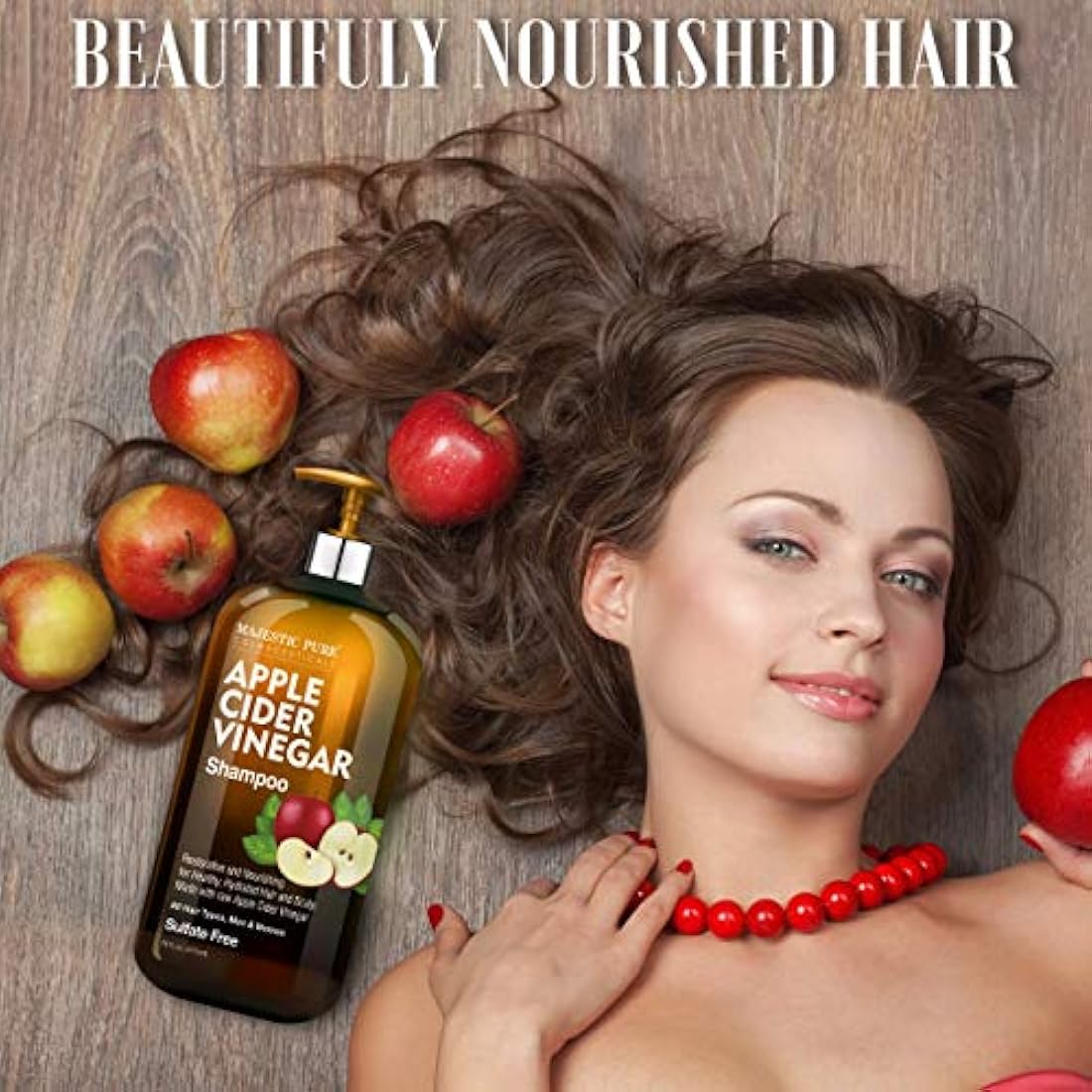 Champú de vinagre de sidra de manzana MAJESTIC PURE