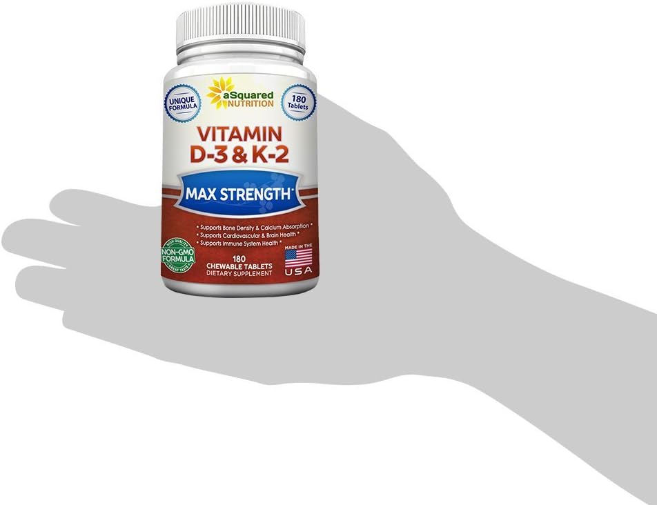 Suplemento Nutrition Vitamina D3 con K2-180 masticables