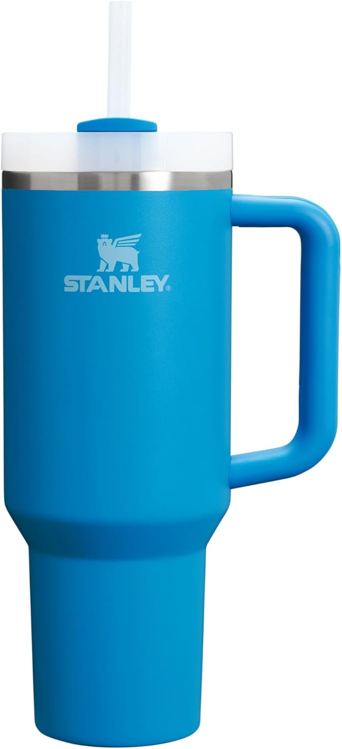 Stanley Quencher H2.0 FlowState - Vaso acero inoxidable con tapa y popote para agua, té helado o café