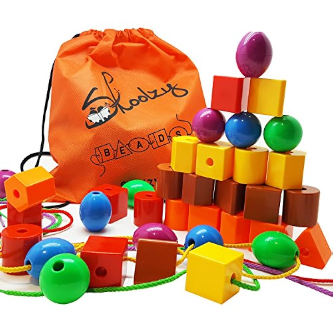 Skoolzy juego de 36 piezas infantiles tamaño Jumbo con 4