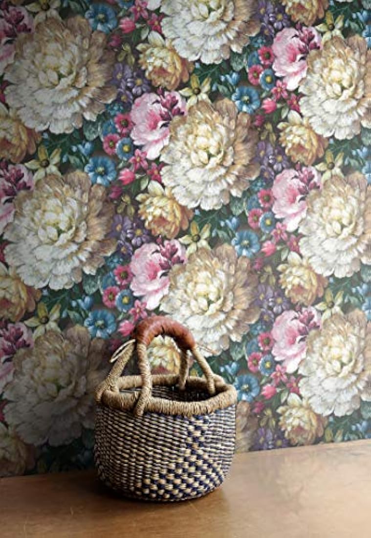 Papel pintado, diseño floral