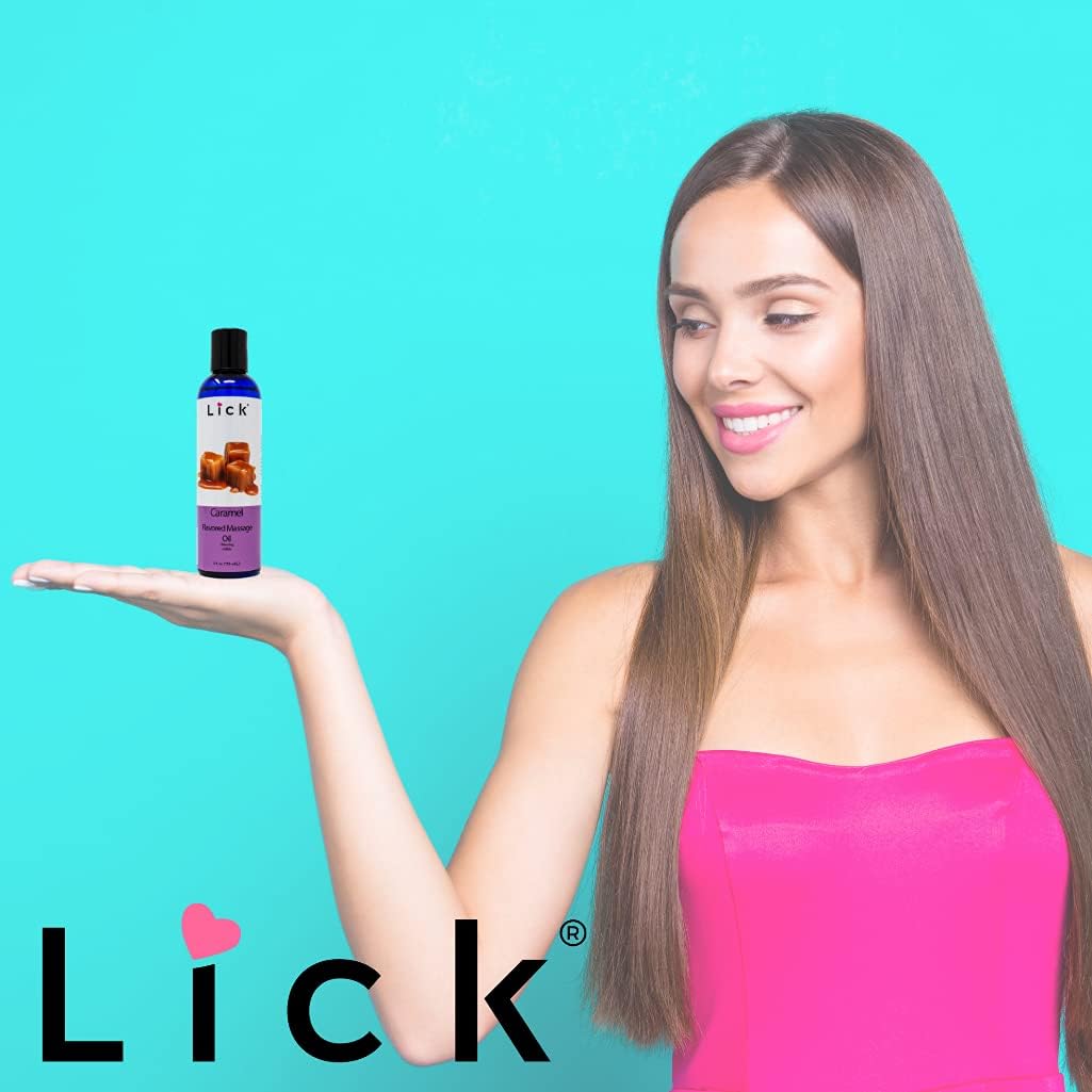 Aceite con sabor a caramelo para masaje muscular LICK