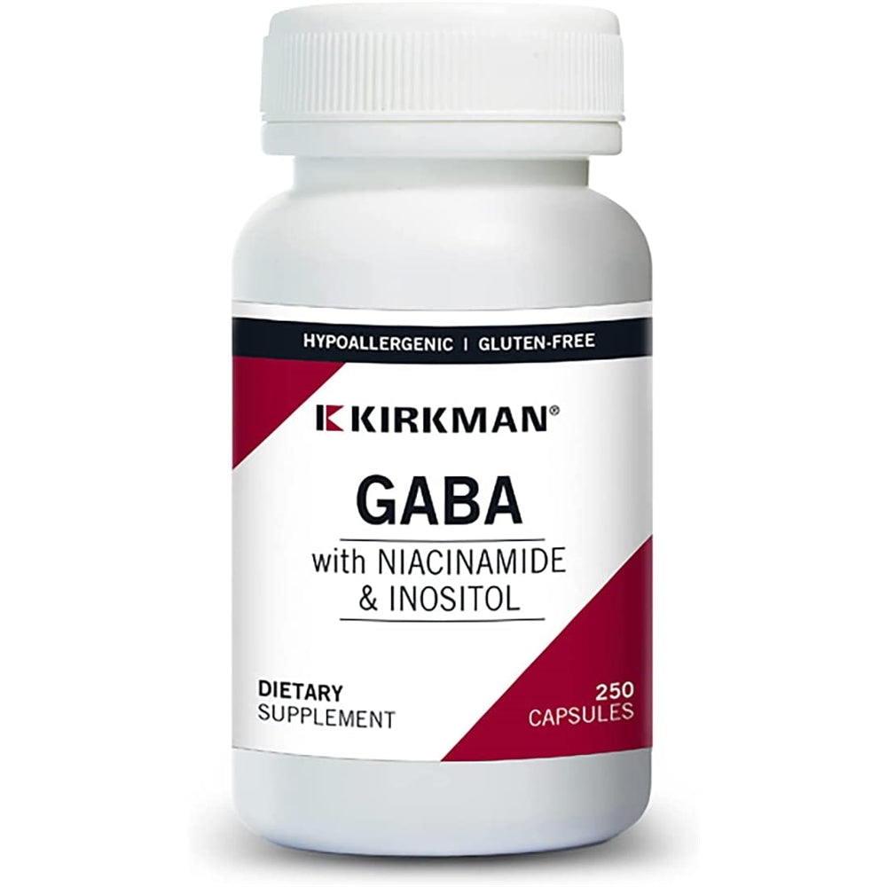 Suplemento GABA con niacinamida e inositol - 250 cápsulas