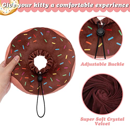 COLLAR de recuperación de donas para gatos y cachorros, suave y ajustable, protector de cuello en E para mascotas después de la cirugía, apto para gatitos, perros pequeños