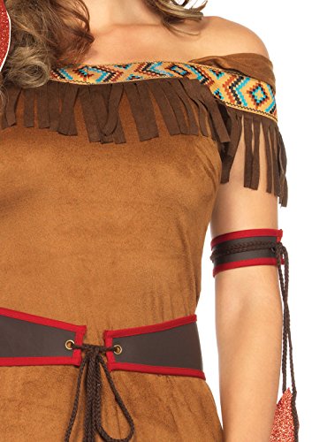 Disfraz de princesa nativa de 4 piezas para mujer