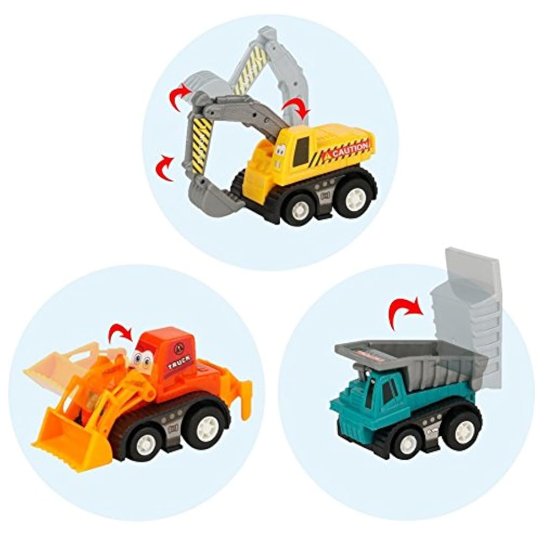 Juego de vehículos de construcción