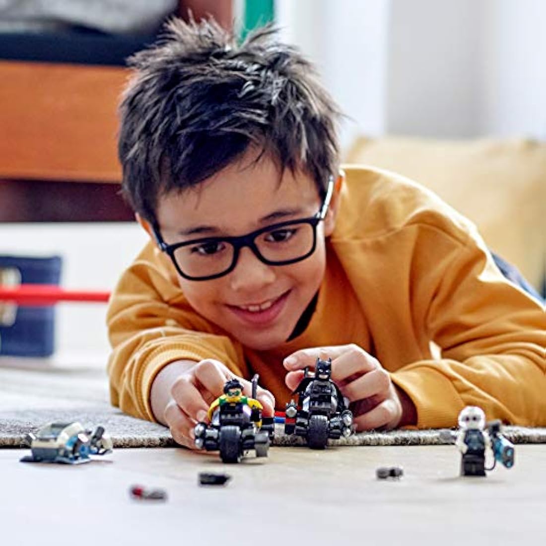 LEGO DC Batman Mr. Freeze Batcycle Batalla 76118 Kit de cons