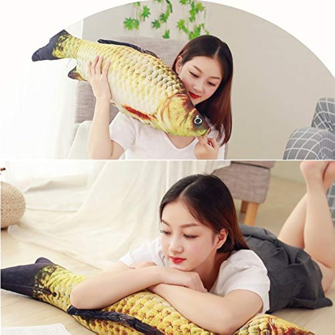 Almohada de peluche 3D gigante para decoración del hogar