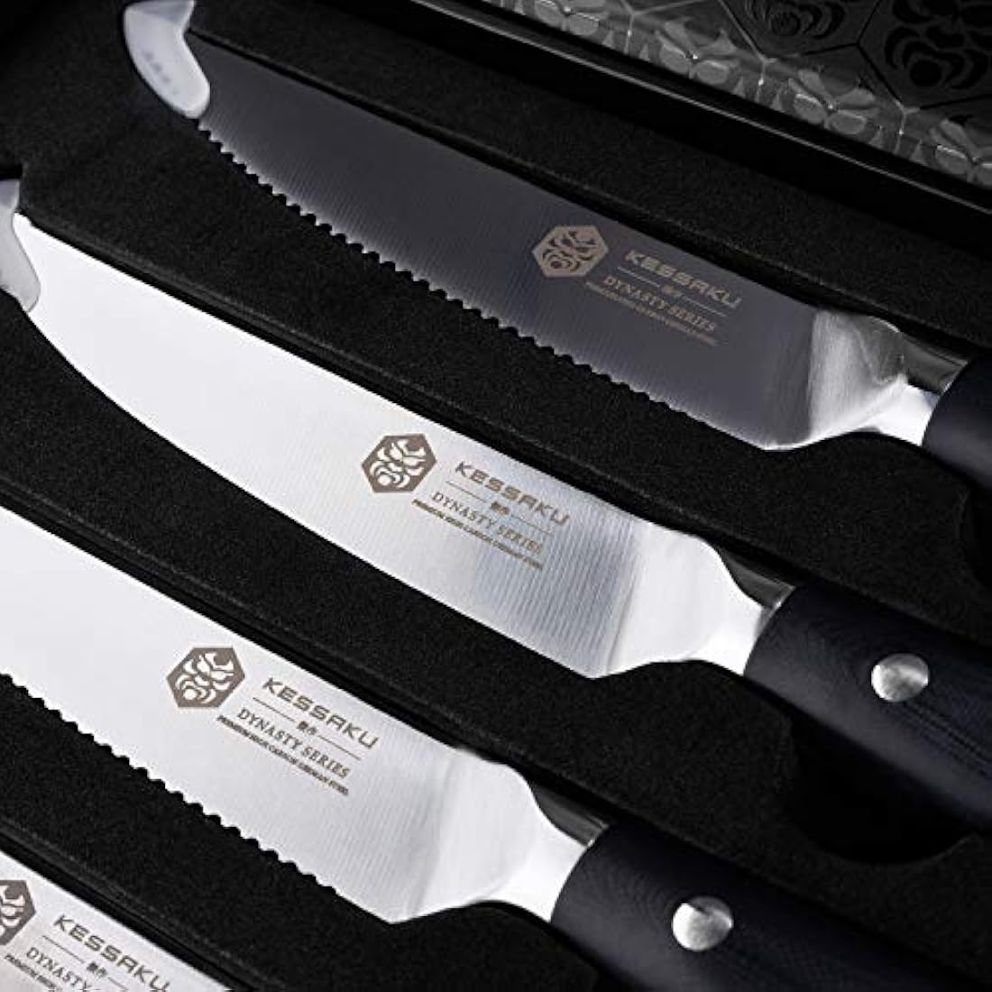 Juego de 4 cuchillos de vapor Dynasty de 4.7 in