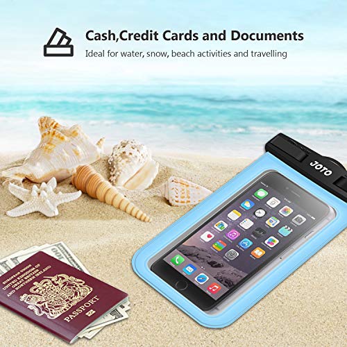 JOTO Funda impermeable universal para iPhone 11, Pro Max Xs Max XR X 8 7 6S Plus SE 2020, Galaxy S20 Ultra S20+ S10 Plus S10e S9 Plus S8/Note 10+9, Pixel 4 XL hasta 6.9