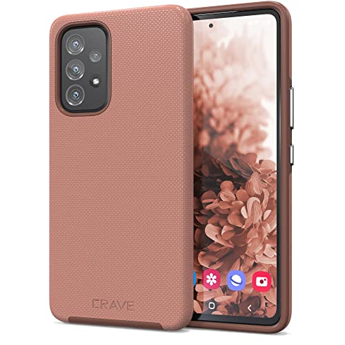 Crave Dual Guard para Samsung Galaxy A53, funda de doble capa de protección a prueba de golpes para Samsung Galaxy A53 5G, color rubor
