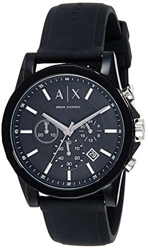 Reloj de silicona negro para hombre