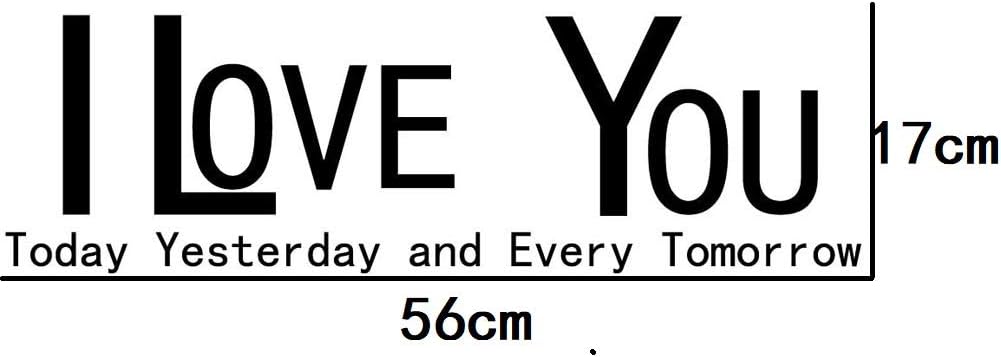 Vinilo Decorativo BIBITIME Te Amo Hoy, Ayer y Siempre 6.7x22