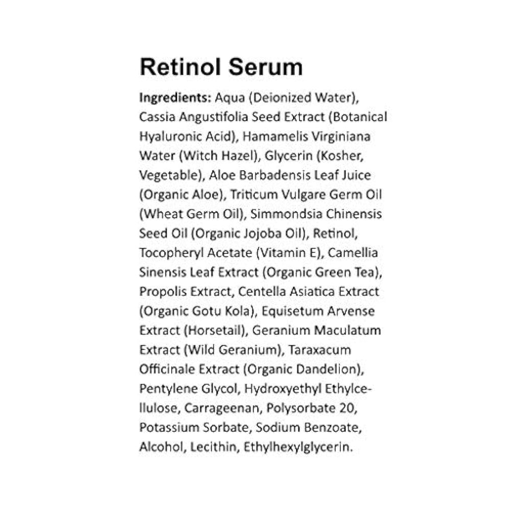 Suero de retinol ToLB, 72% orgánico, humectante con retinol