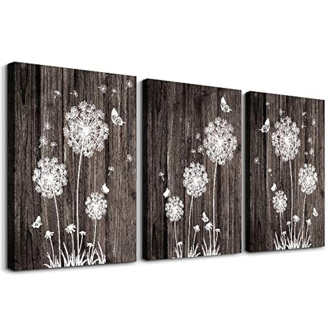 Arte de pared para dormitorio Simple Life negro y blanco