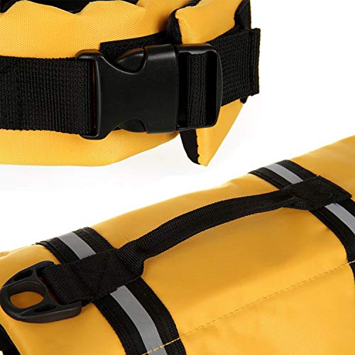 Chaleco salvavidas para perro con rayas reflectantes