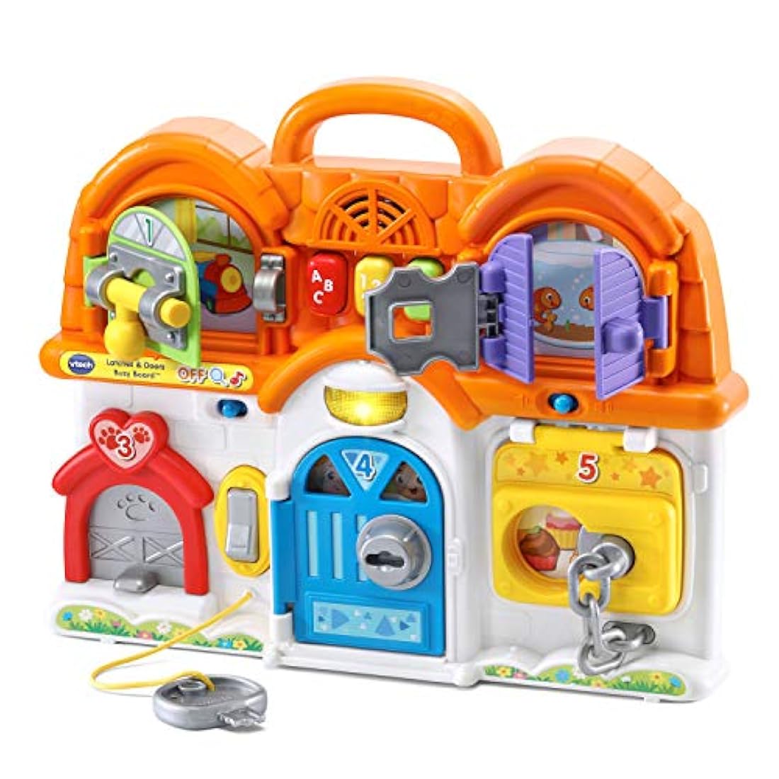 Pizarra de cerradura y puertas