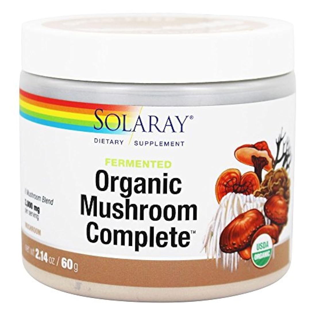 Fermentado orgánicos completa Solaray 2.14 Oz (60 g) polvo